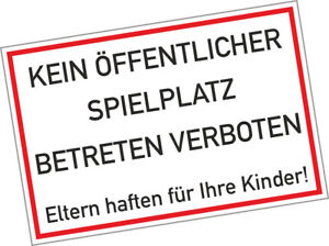 kein öffentlicher Spielplatz